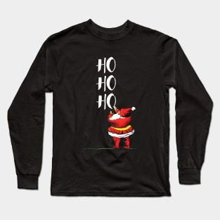 Black Santa Long Sleeve T-Shirt